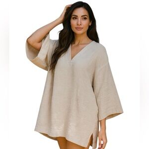 Joelle Boho Chic Oversized Tunic Size XS